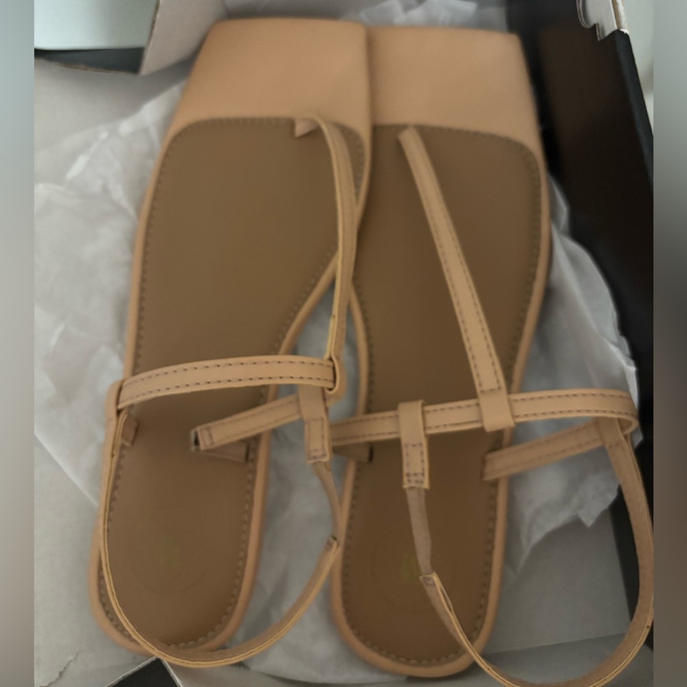 MISSGUIDED Square Toe Sandals